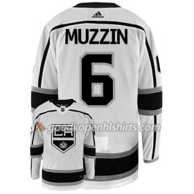 Los Angeles Kings JAKE MUZZIN 6 Adidas Wit Authentic Shirt - Mannen